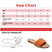 Fitvalen Round Flat Sandals Orange Size Chart