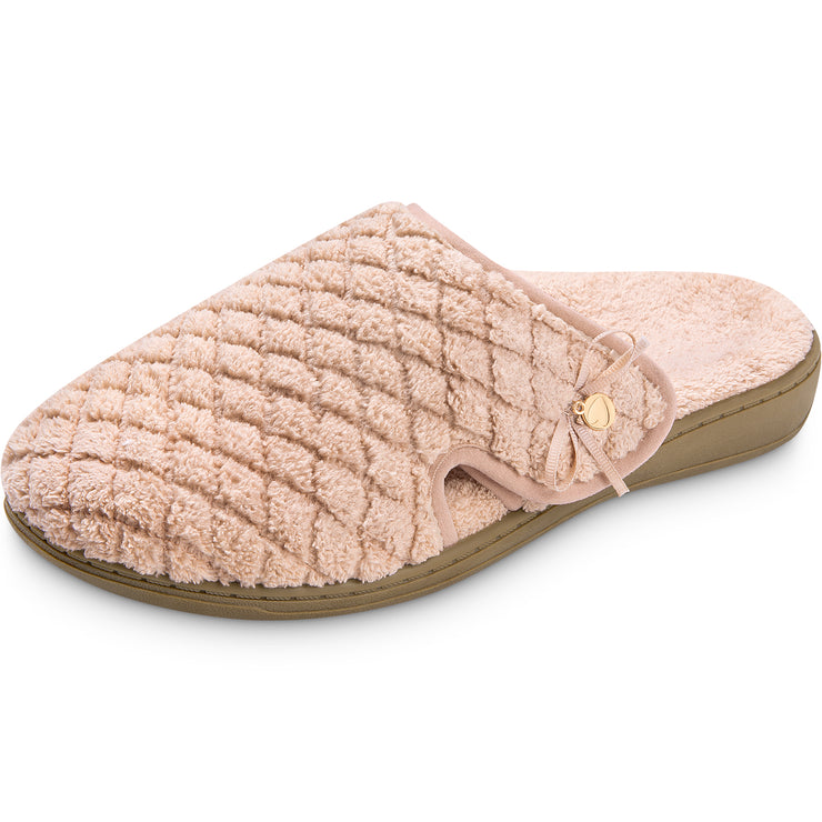Fitvalen Women's Comfortable House Shoes with Soft Memory Foam Pink